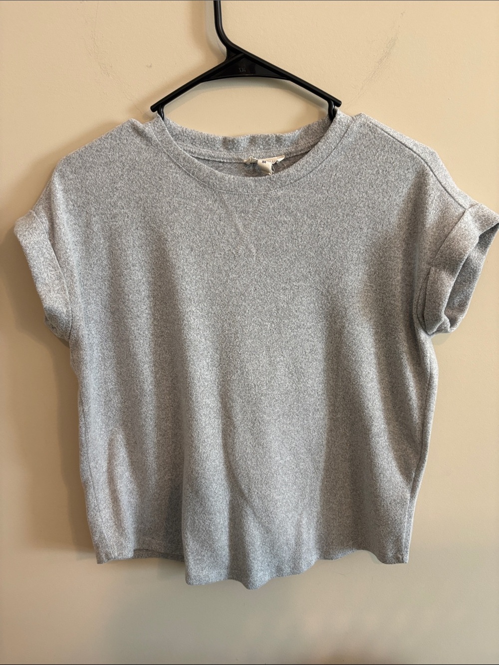 Como blu Heather Gray Crewneck Short Sleeve Top